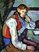Paul Cezanne The Boy in the Red Vest France oil painting artist